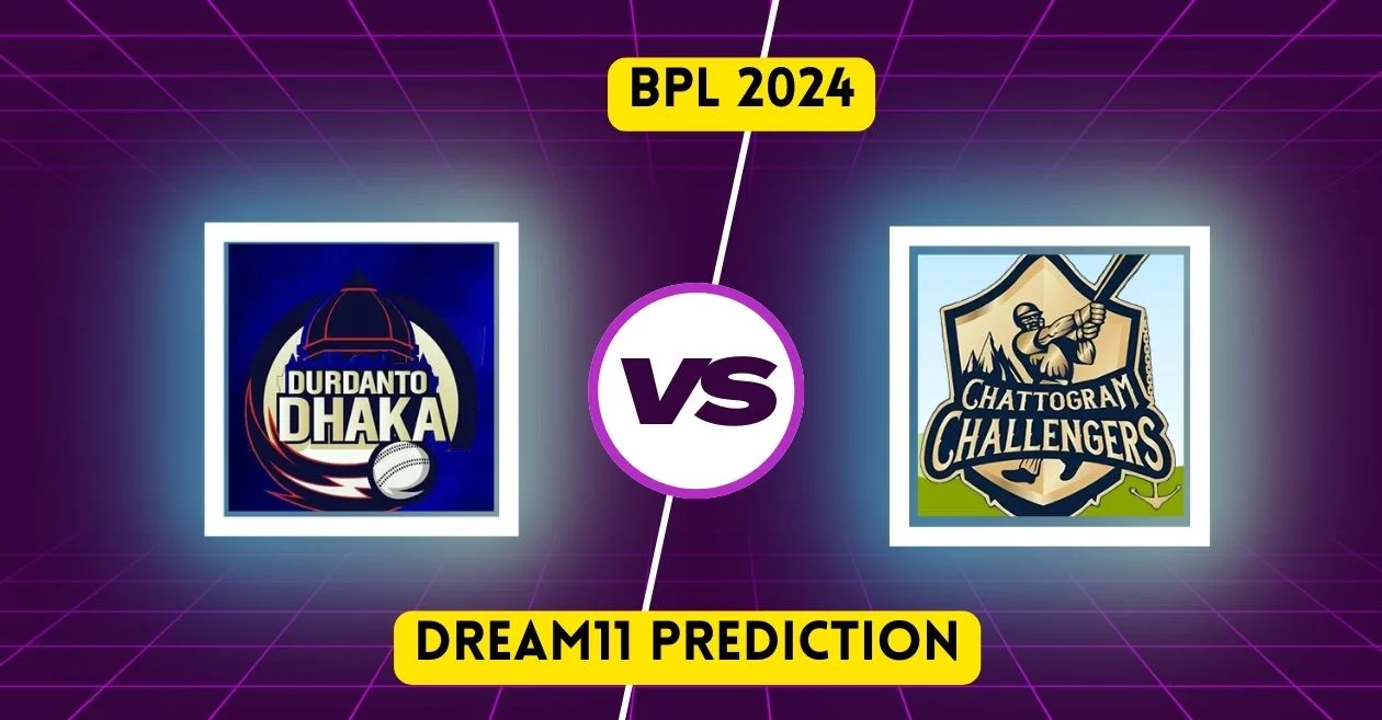 BPL 2024, DD vs CCH: Match Prediction, Dream11 Team, Fantasy Tips & Pitch Report | Durdanto Dhaka vs Chattogram Challengers