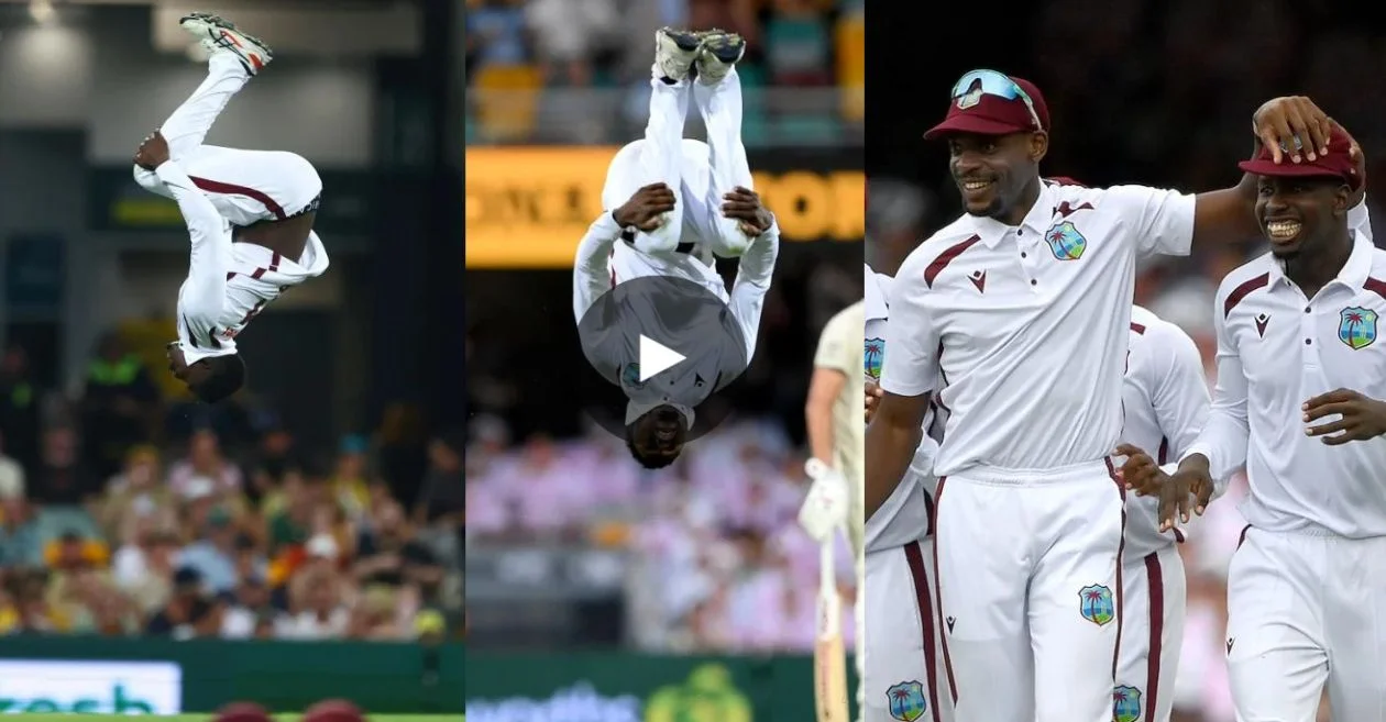 WATCH: Kevin Sinclair’s classic somersault’ celebration after dismissing Usman Khawaja in Gabba Test – AUS vs WI