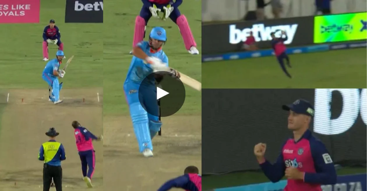 WATCH: Mitchell van Buuren’s spectacular sharp catch removes Rilee Rossouw in SA20 2024