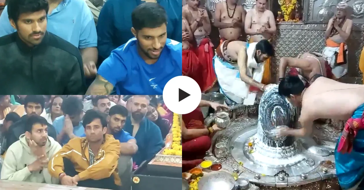 WATCH: Tilak Varma, Washington Sundar, Jitesh Sharma & Ravi Bishnoi embrace divine moments at Ujjain’s Mahakaleshwar Mandir